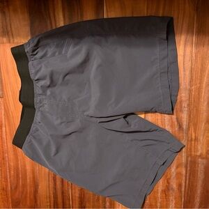 prAna Men’s Stretch Performance Shorts Gray‎ Size S Elastic Active Hiking (0554)